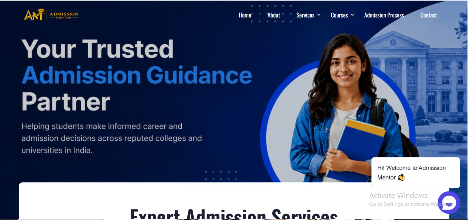 Admissions Mentor Education Website