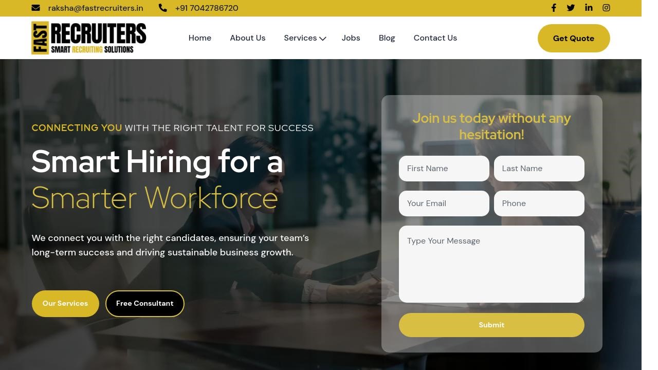 Fast Recruiters Job Portal Development